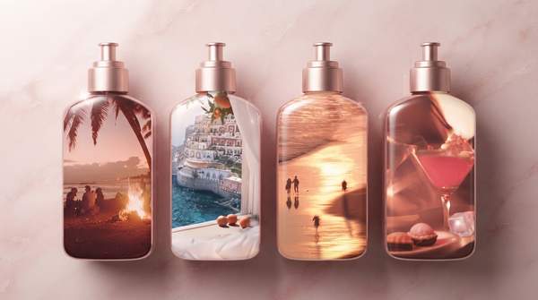 Editorial illustration for The Molecular Science Behind Lasting Layered Fragrances