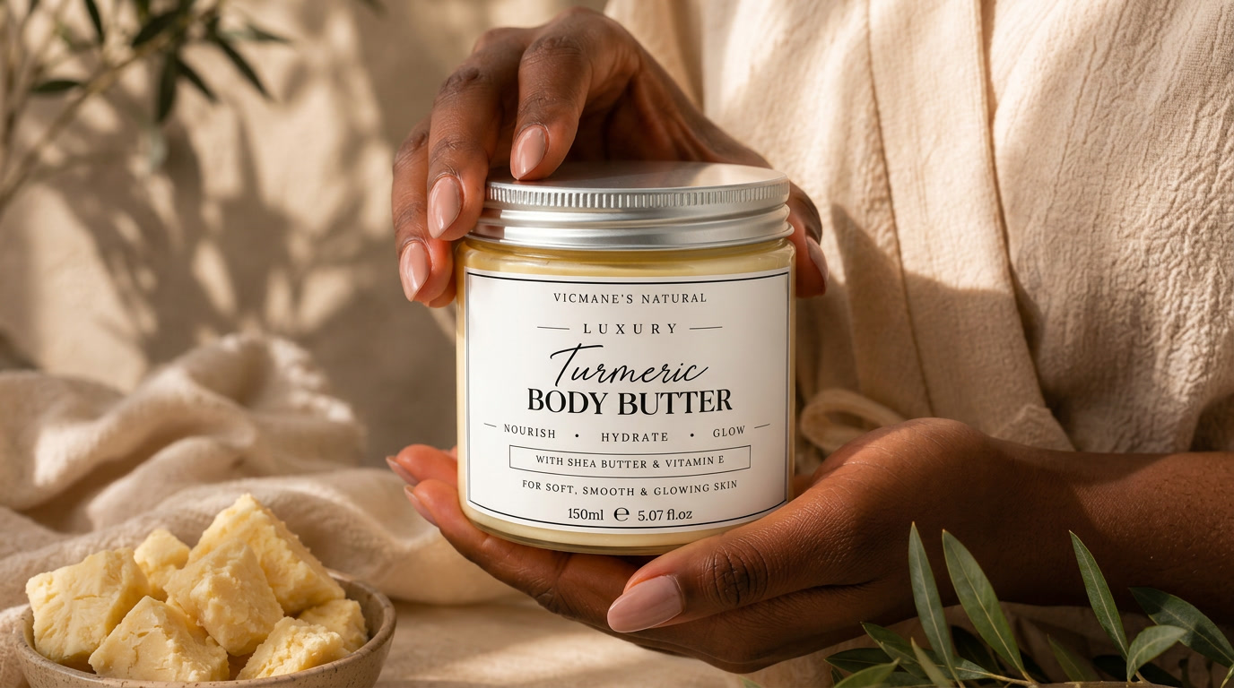 Vicmane’s Natural Luxury Turmeric Body Butter Targets Dry Rough and Uneven-Looking Skin
